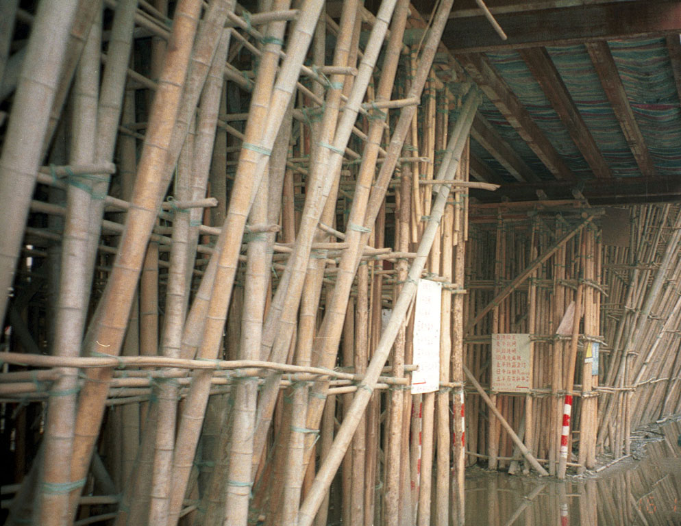 Bamboo scaffolding 